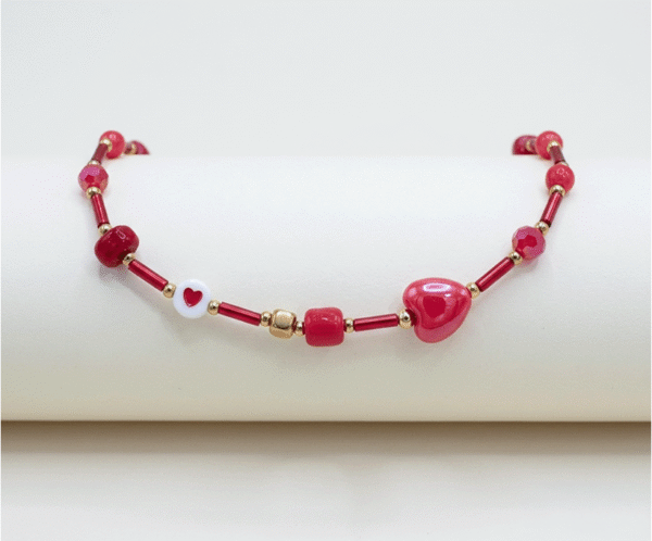 Pulsera Rubí & Corazón
