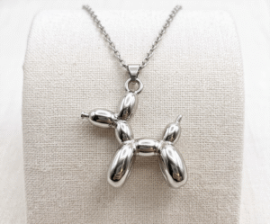 collar globos perrito silver