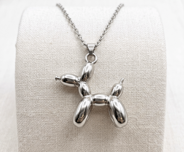 collar globos perrito silver